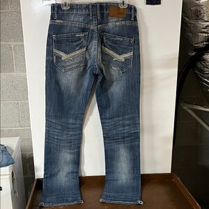 BKE Men's Bootcut Jeans in Classic Blue